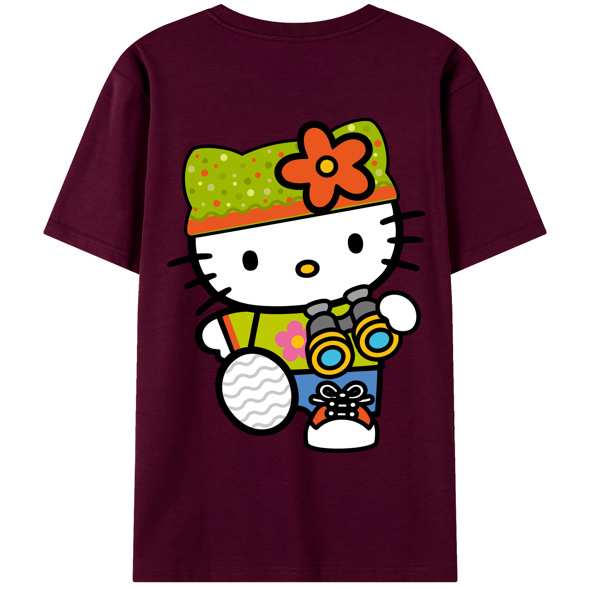 （画像用） Hello Kitty ハローキティ レディース半袖Tシャツ(バックプリント)